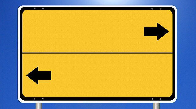 名前のない看板